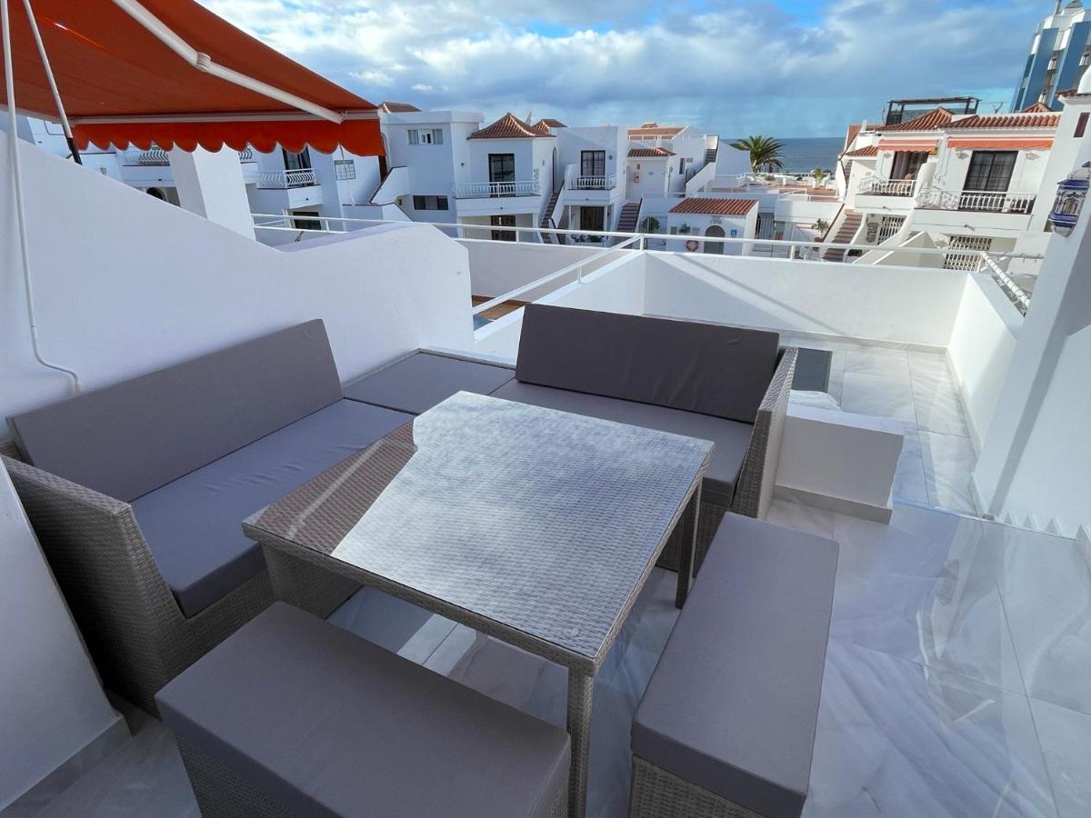 Ferienwohnung Luxury Diamond - Ocean View, Big Terraces, Air Con, Wifi Los Cristianos  Exterior foto