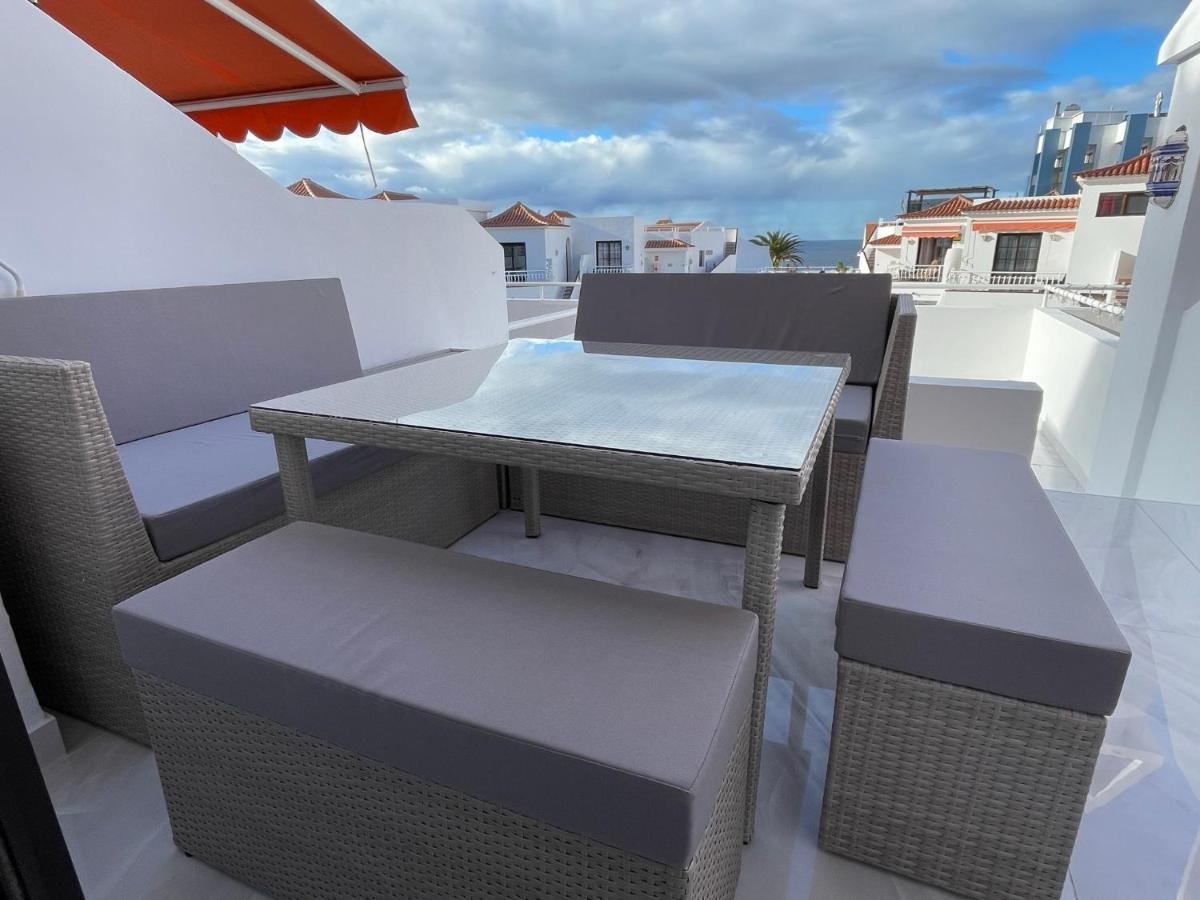 Ferienwohnung Luxury Diamond - Ocean View, Big Terraces, Air Con, Wifi Los Cristianos  Exterior foto