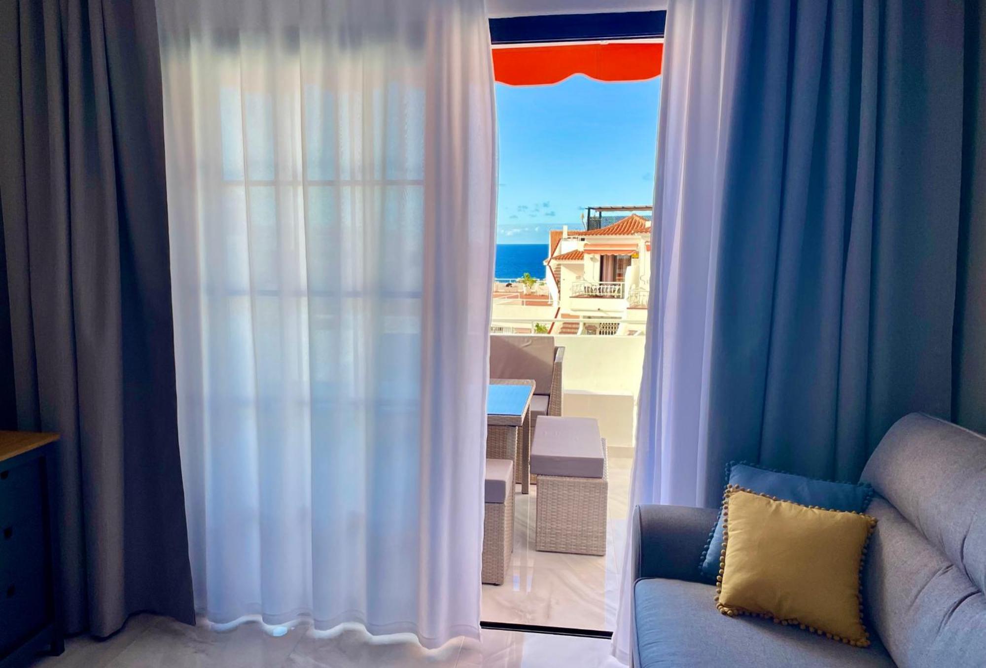 Ferienwohnung Luxury Diamond - Ocean View, Big Terraces, Air Con, Wifi Los Cristianos  Exterior foto