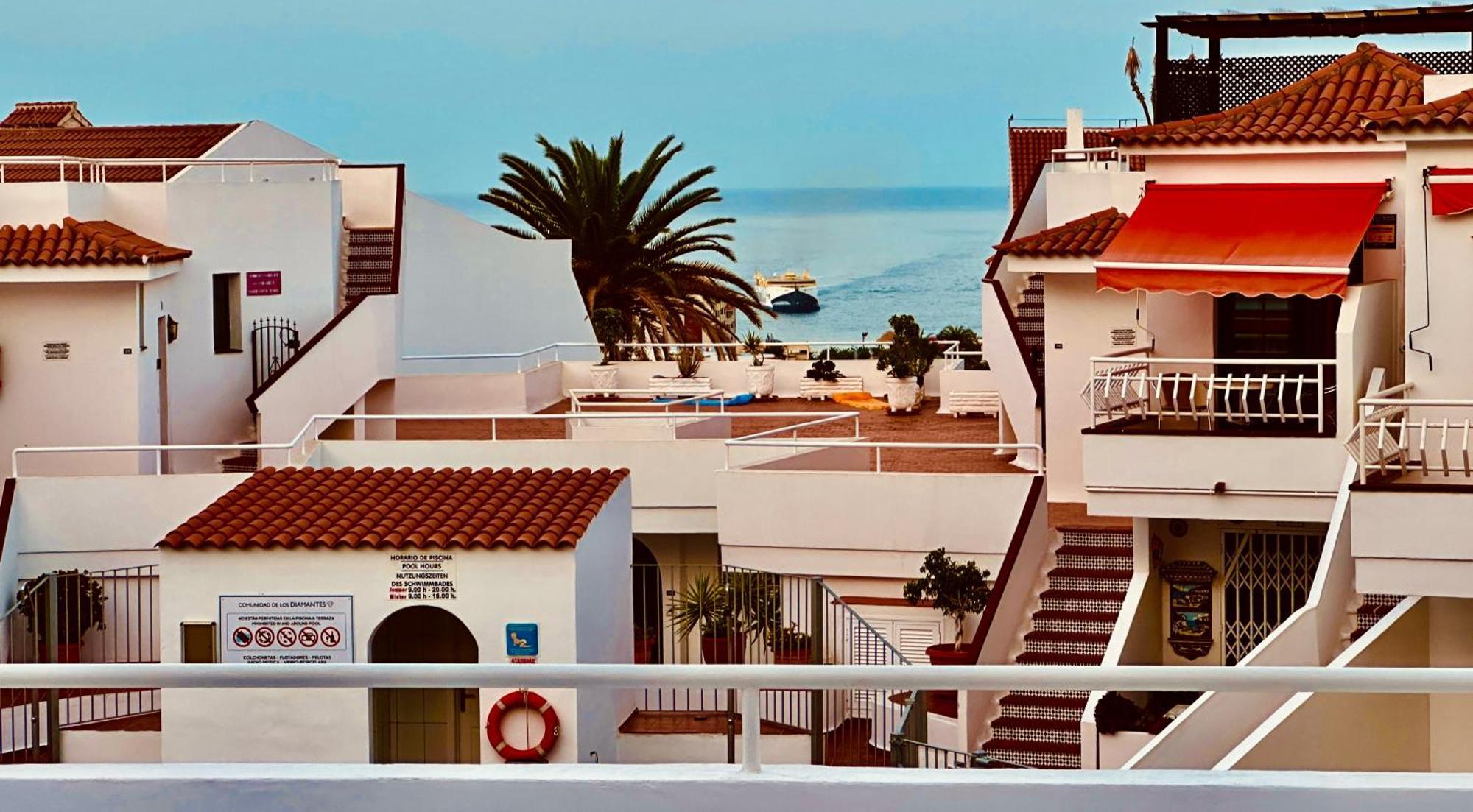 Ferienwohnung Luxury Diamond - Ocean View, Big Terraces, Air Con, Wifi Los Cristianos  Exterior foto