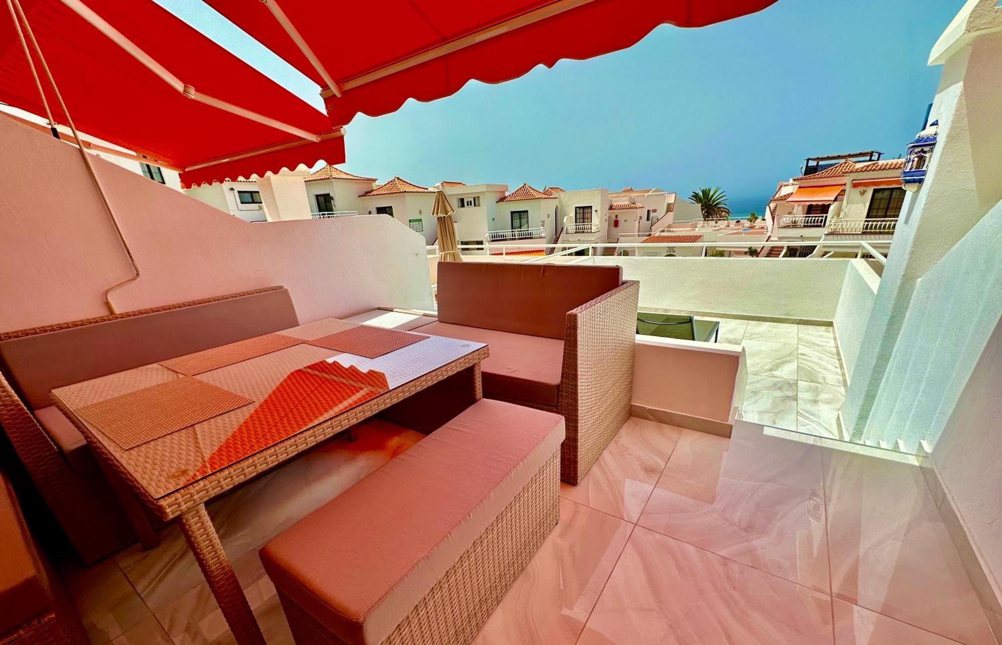 Ferienwohnung Luxury Diamond - Ocean View, Big Terraces, Air Con, Wifi Los Cristianos  Exterior foto